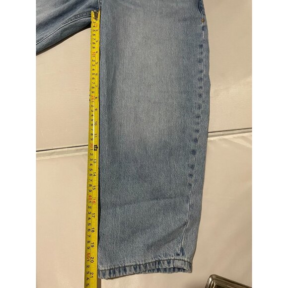 COLLUSION x004 Stepped Waistband Dad Jeans in Blue Light Size 28/26 Petite - Picture 16 of 16
